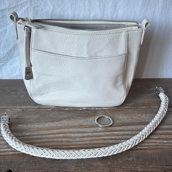 Brighton Cream Leather Wristlet Clutch - Picture 4 of 7